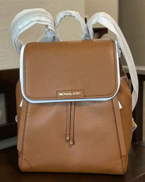 ginger medium pebbled leather backpack michael kors|Ginger Medium Pebbled Leather Backpack .